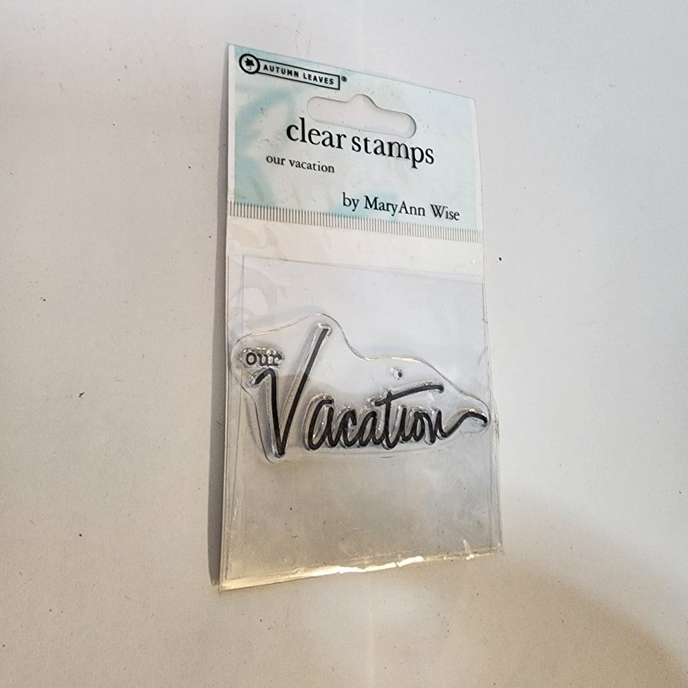 Our Vacation clear stamp by Autumn Leaves